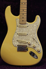 2013 Fender M.I.M "Deluxe Roadhouse" Stratocaster Vintage White MX13382563 - Sold