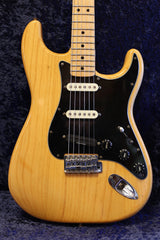 1975 Fender Stratocaster, "Natural" w Maple Neck. S/No 676368 - Sold