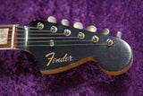 1966 fender Jazzmaster, Black w Matching Headstock. #158904 - Sold