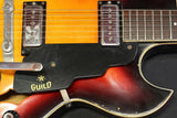 1964 Guild TE100D, 3 Tone Sunburst #34482 - Sold